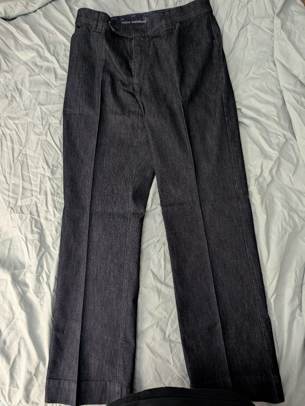 Lee Women's Heather Charcoal Dress Pants
